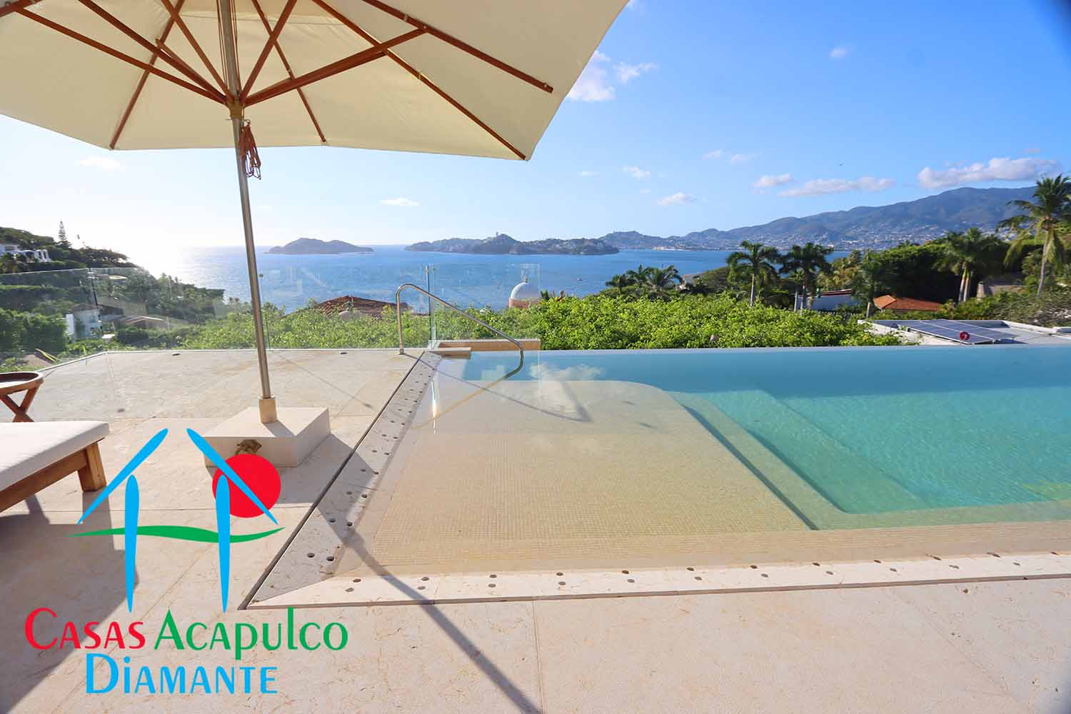 Tres Vistas - Terraza con alberca y palapa 13